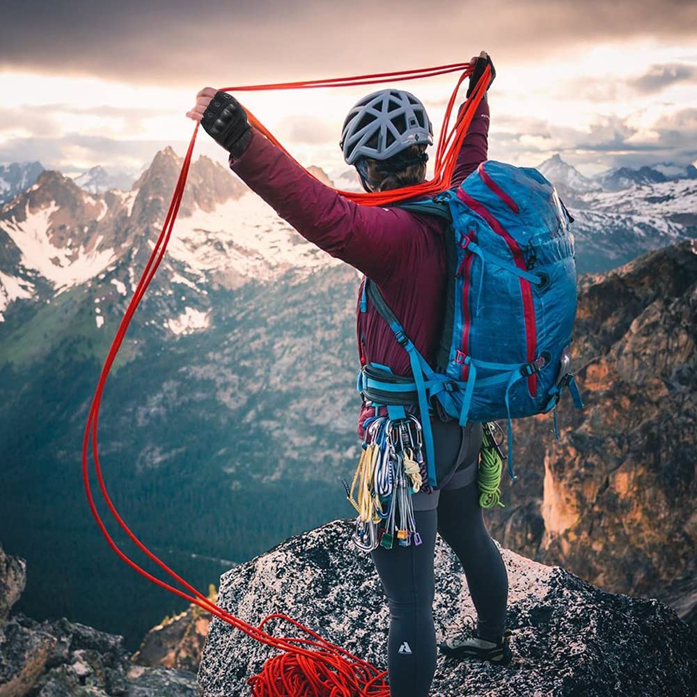 HYCOPROT Guanti Tattici Senza Dita, Guanti Militari all'aperto Leggeri Traspiranti Protettivi Sulle Nocche per Tiro, Caccia, Motociclismo, Arrampicata (L, Nero)