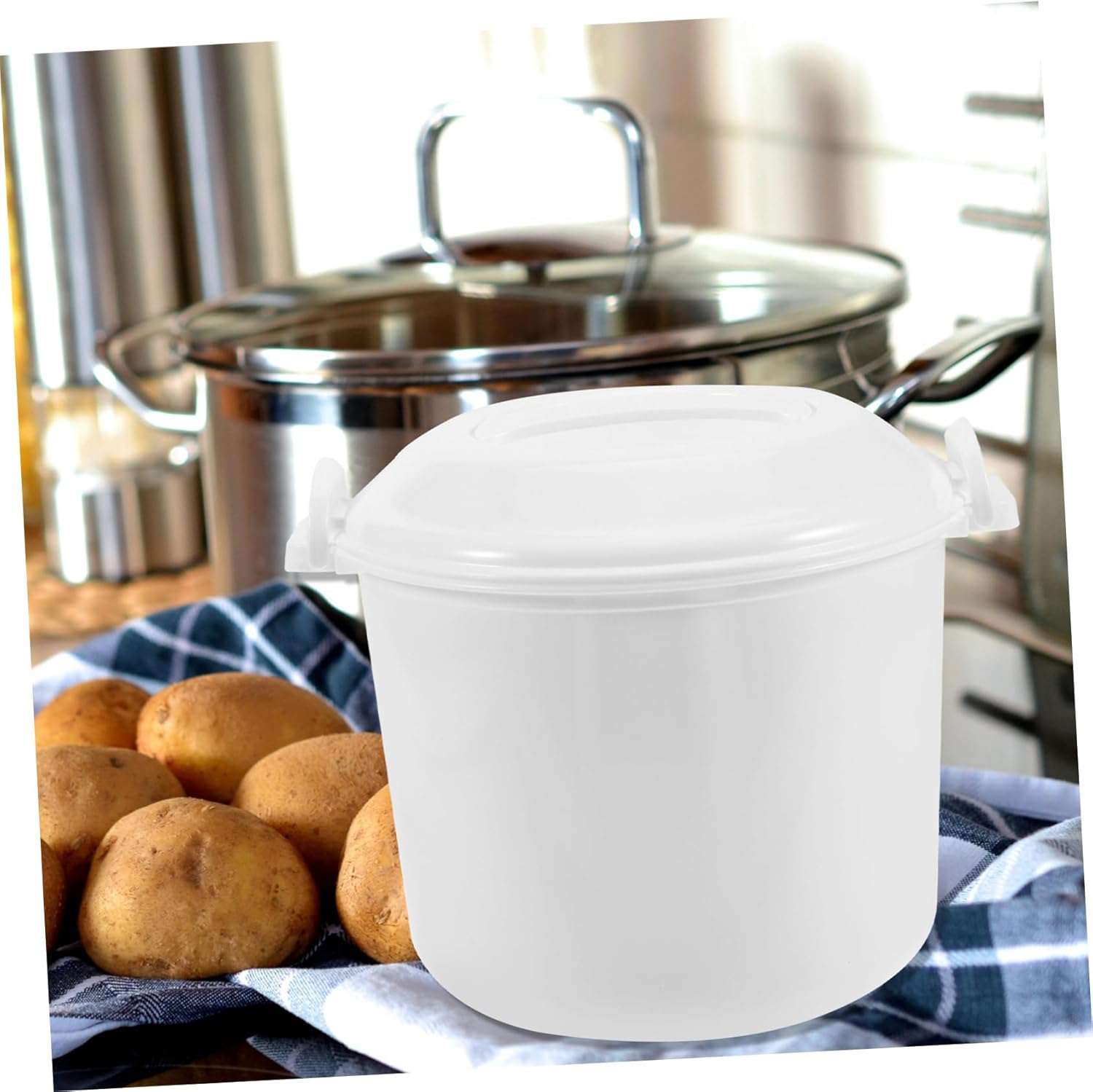 DECHOUS Microwave Rice Cooker Steamer Capacity Reusable Rice Cooking Container Cooker Versatile Design