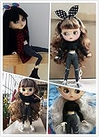 Vista 5 de DoubleWood Suéter casual hecho a mano y pantalones vaqueros/pantalones de repuesto para muñecas Blythe & Pullip, 1/6 Fashion Doll Set Accesorios