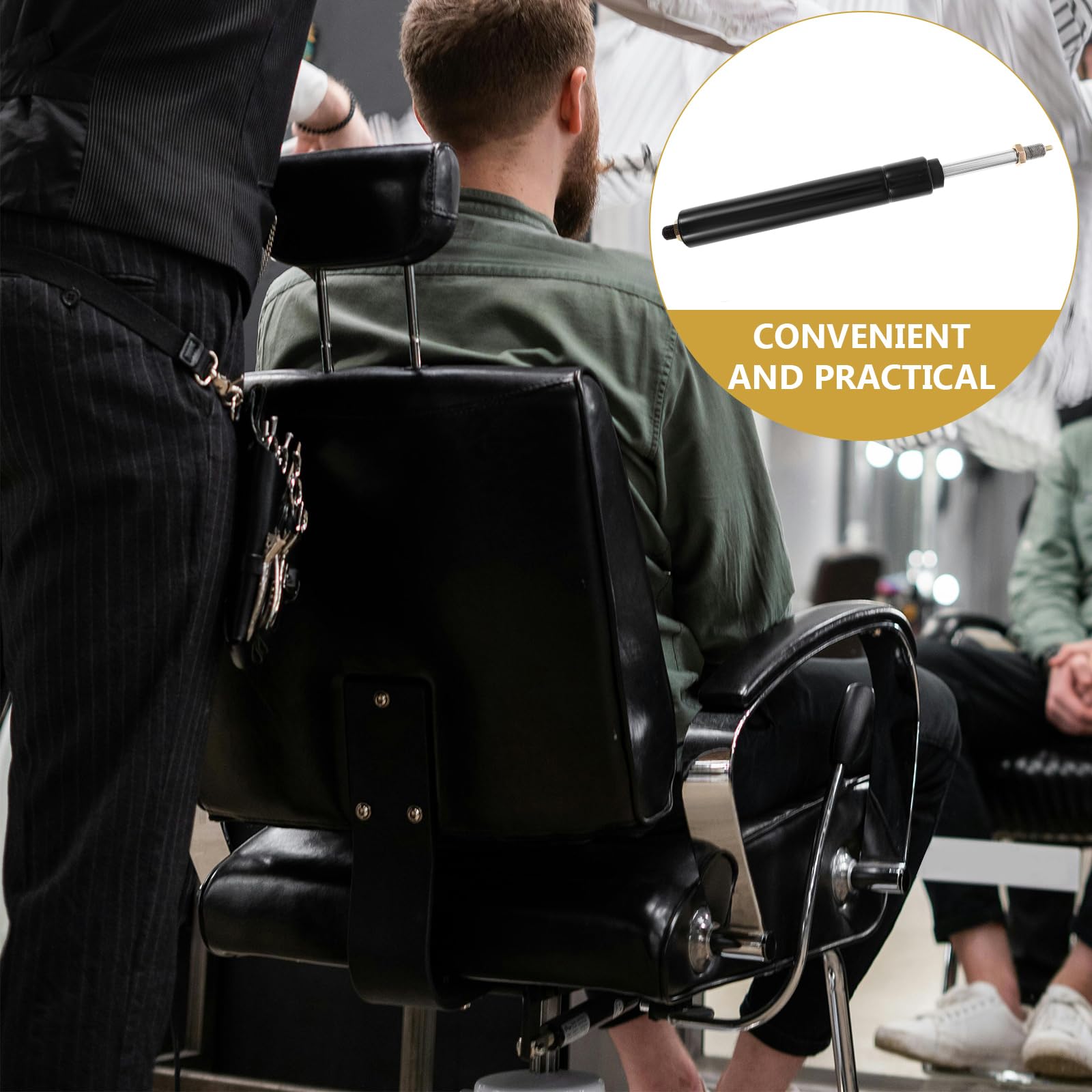 FOMIYES Silla De Peluquería Silla De Barra De Aire De Conexión Reparación De s De Salón De Salón Varilla Hidráulica De Repuesto Resistente Reparación De