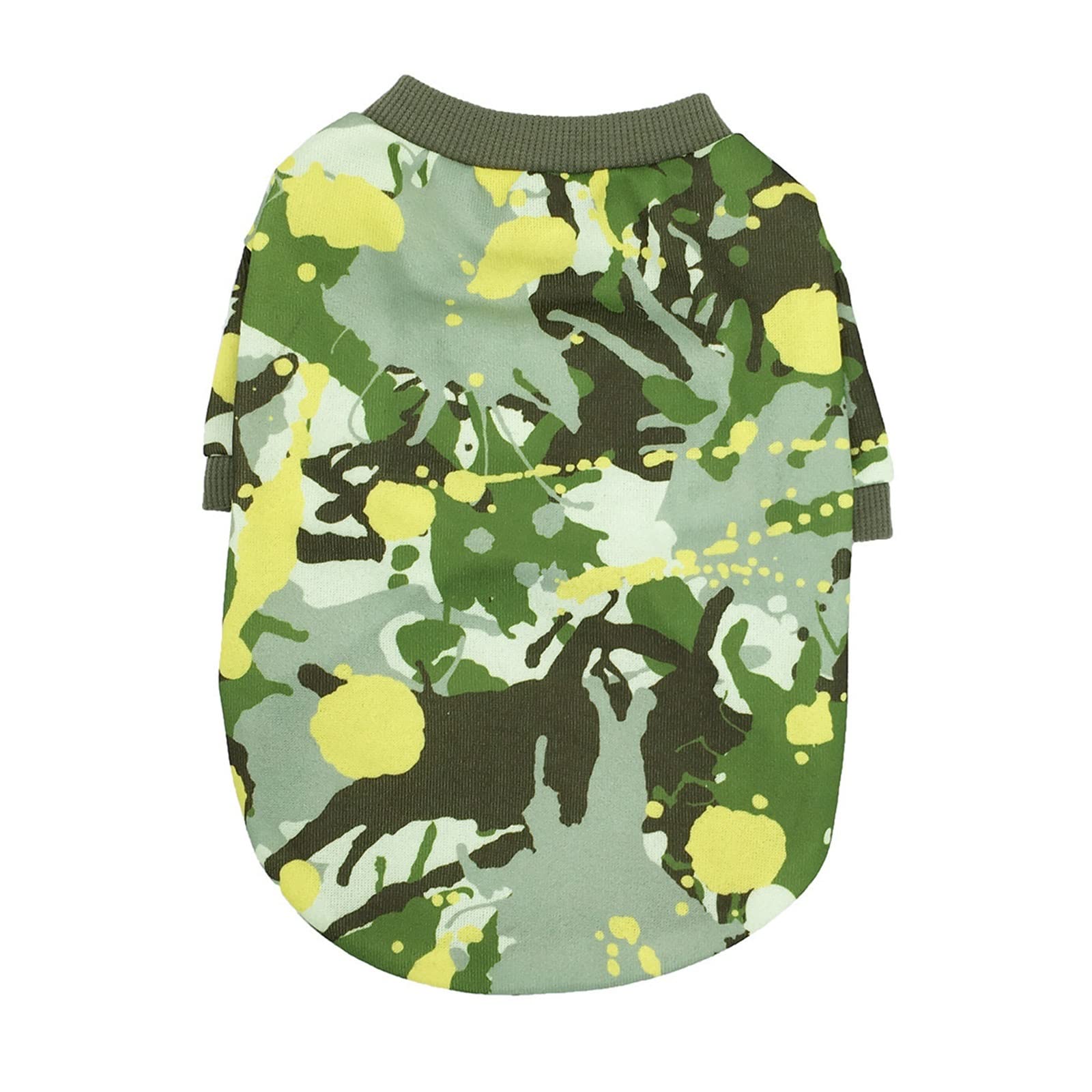 Kikbax Vestiti della Maglietta del Cane Maglietta Traspirante della Maglia del Cucciolo Vestiti dell'animale Domestico (Color : Yellow, Size : XS)