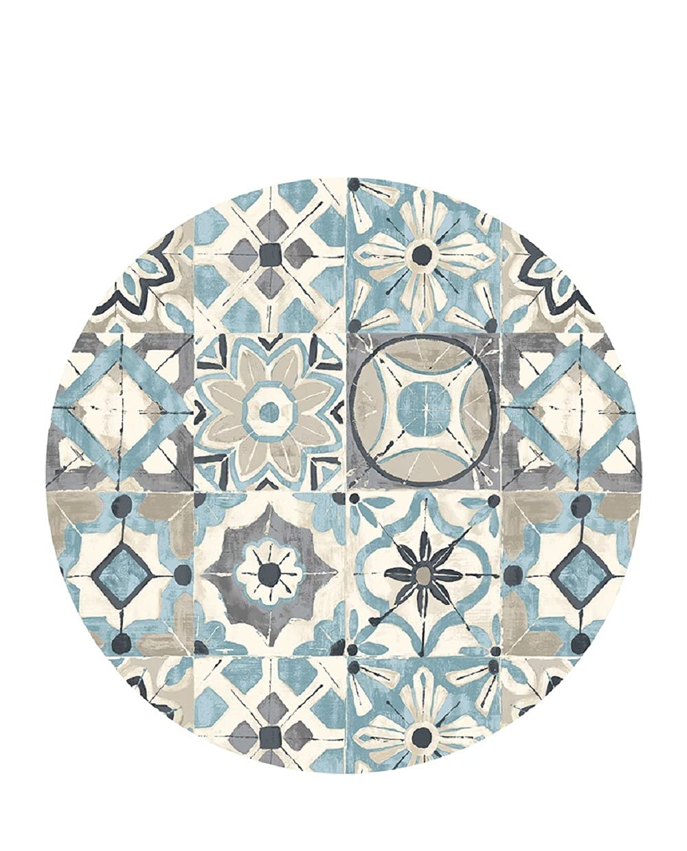 Tapis vinyle rond Vilber anti-tache KOLLAR 03 pour protéger le sol