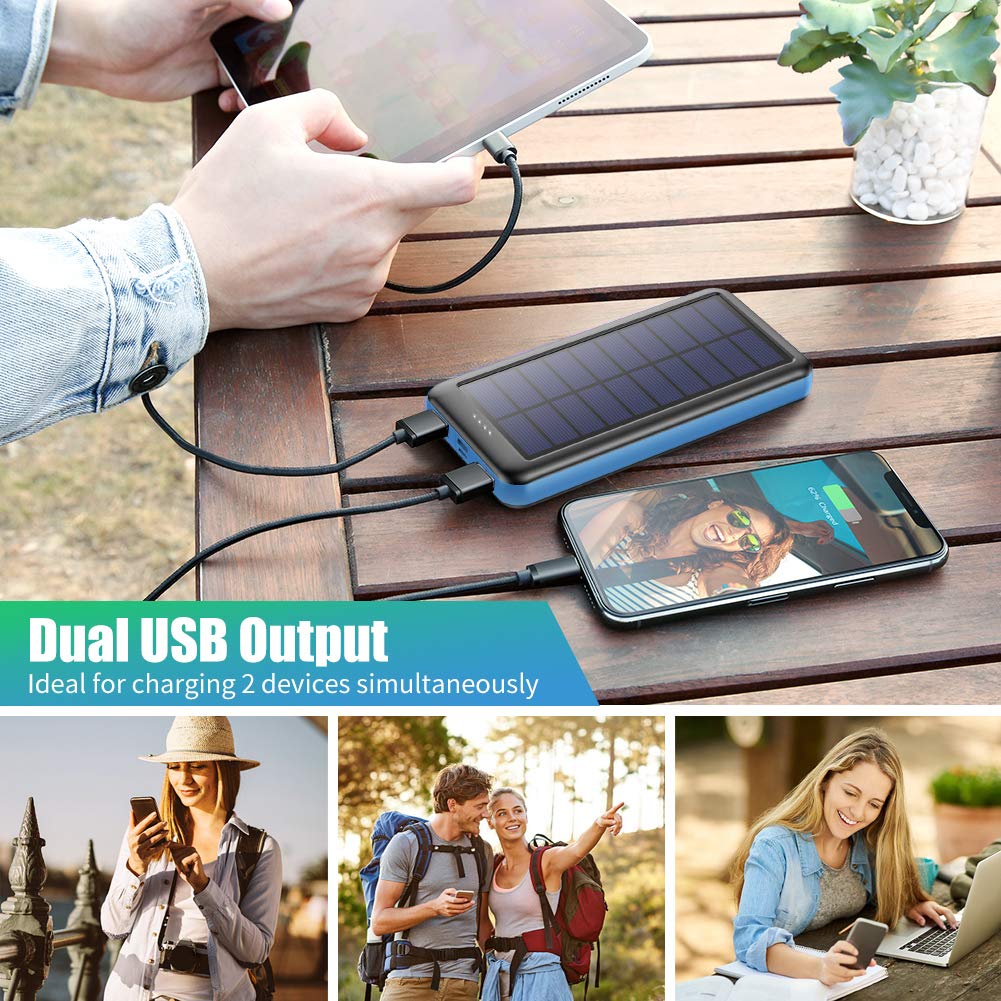 iPosible Power Bank 26800mAh, Ricarica Rapida Caricatore Portatile con Display LCD 3 uscite e ingressi Caricabatterie Portatile per iPhone Samsung Huawei Xiaomi
