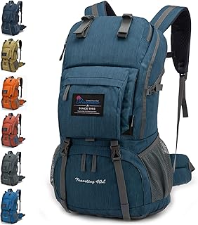 MOUNTAINTOP Zaino Trekking 40 Litri Uomo Donna Zaino Montagna con Portezione Impermeabile per Viaggio Alpinismo Campeggio Escursione 35x16x51cm