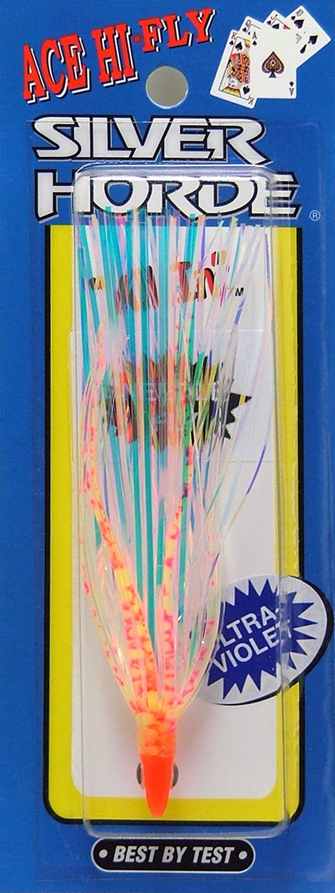 Silver Horde 1670030339 Ace Hi Needlefish Fly Ultra-Violet Flame Spatter Back, Multi, One Size