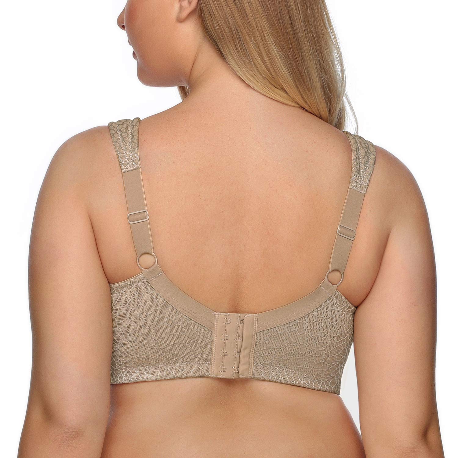 DotVol Reggiseno Base in Pizzo e Taglia Grossa Coppa Completa Non Schiuma Reggiseno Senza Fili