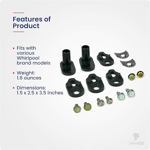 Miniatura 5 de ForeverPRO 4318165 Kit de cierrapuertas para refrigerador Whirlpool 2155313 1104788 1115905 2155312