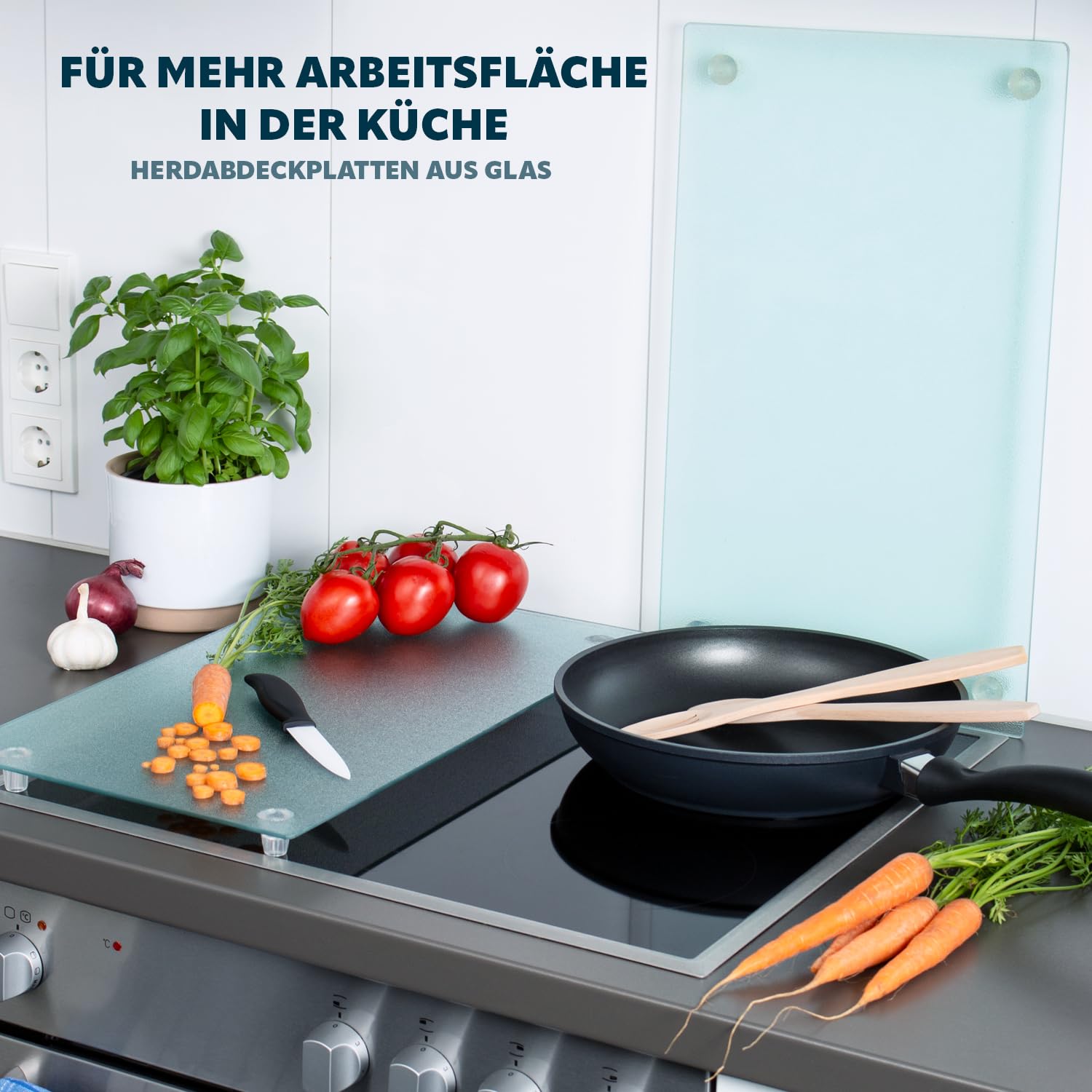 Griglia Protezione Piano Cottura Bremermann | Per Fornelli Fino 60cm | Nero, Montaggio A Morsetto - Foto 4