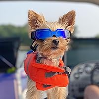 Vista 2 de ENJOYING Gafas de sol para perros pequeños, protección UV, gafas de sol para gatos grandes, niebla, resistentes al viento, protección contra ojos