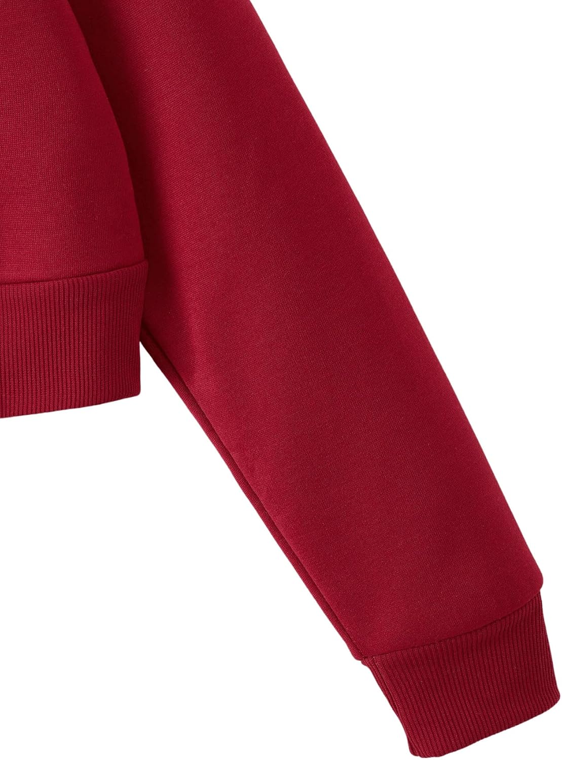 SweatyRocks Women's Long Sleeve Drawstring Full Zip Hooded Jacket Crop Sweatshirt - Image 4