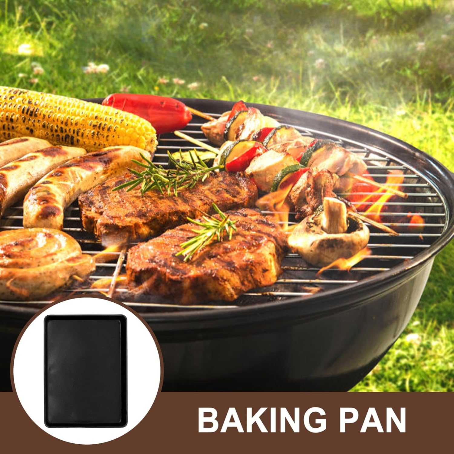 ABOOFAN Aluminium Alloy Baking Sheet Pan Non-sticky Baking Tray for Cakes Breads Cookies Roasting Superior Heat Conduction Store