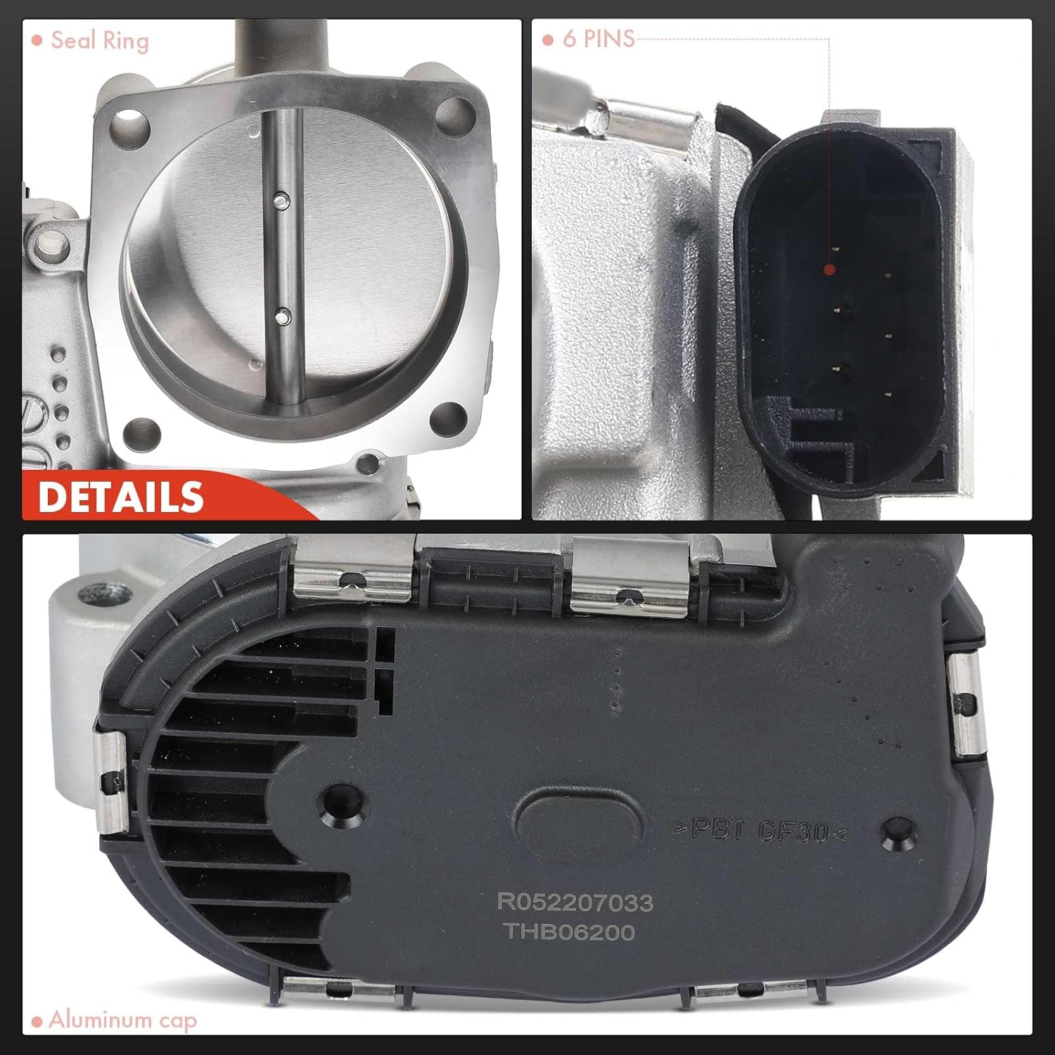 A-Premium Electronic Throttle Body with Sensor Compatible with Porsche 911 2010-2016 3.6L 3.8L, for Boxster 2007-2016 2.7L 2.9L 3.4L, Cayenne 04-17 3.2L 3.7L, Cayman 06-16, Macan Panamera 2011-2016