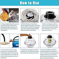 Vista 6 de Máquina de relleno de globos, kit de máquina de relleno de globos con bomba eléctrica de globos y herramienta expansora de globos para rellenar