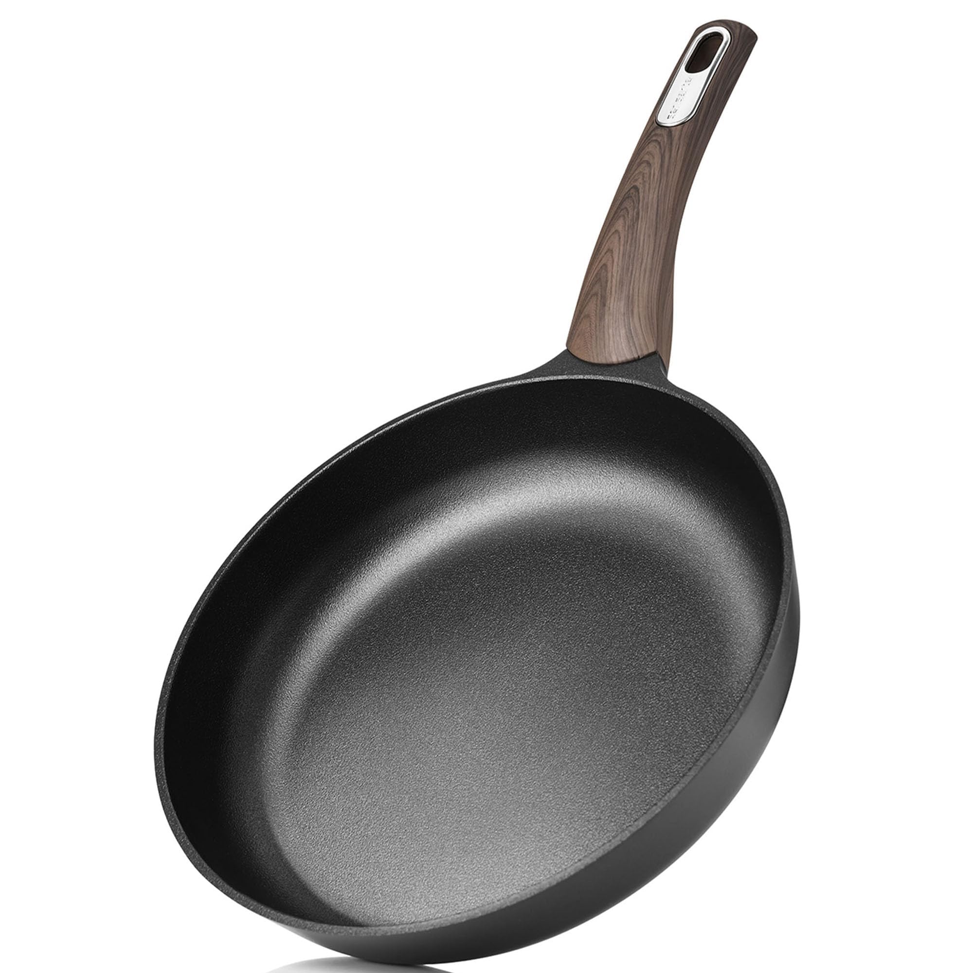 SENSARTE Nonstick Frying Pan Skillet 24cm Non Stick Egg Pan Omelette Pans, Healthy Kitchen Cooking Chef's Pan, Free of Intentionally Added PFOA/PFOS, Induction Compatible, Black