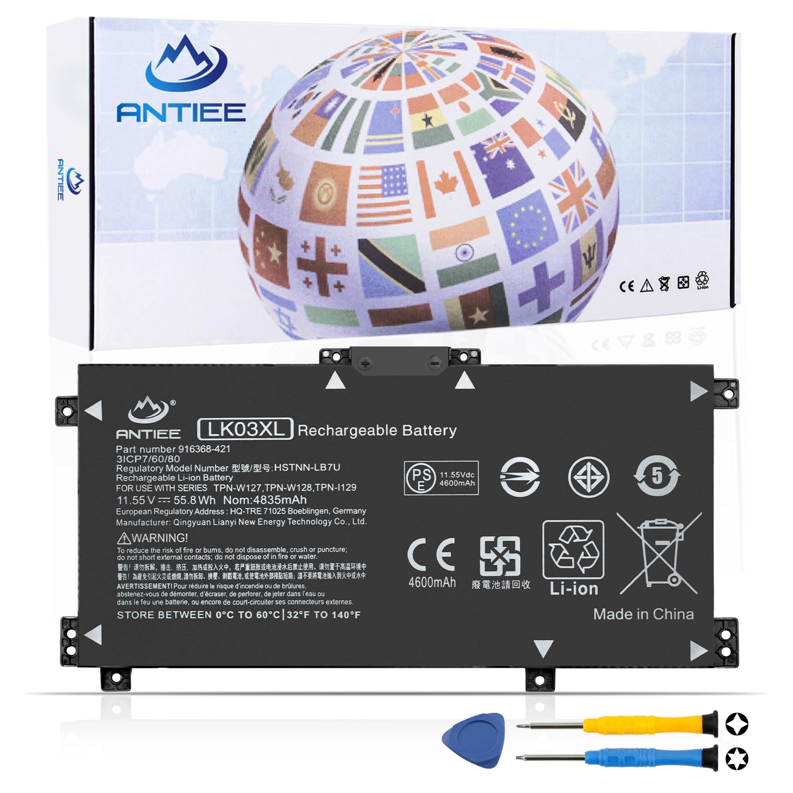 Amazon.com: LK03XL L09281-855 916814-855 Battery for HP Envy X360