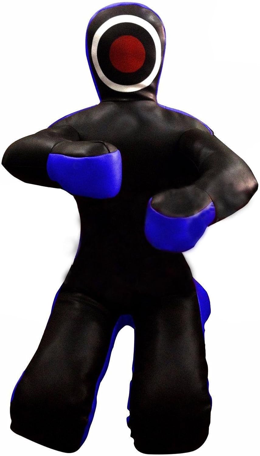 Bestzo MMA Jiu Jitsu Judo Grappling Dummy Canvas Black/Blue Sitting Position -Unfilled