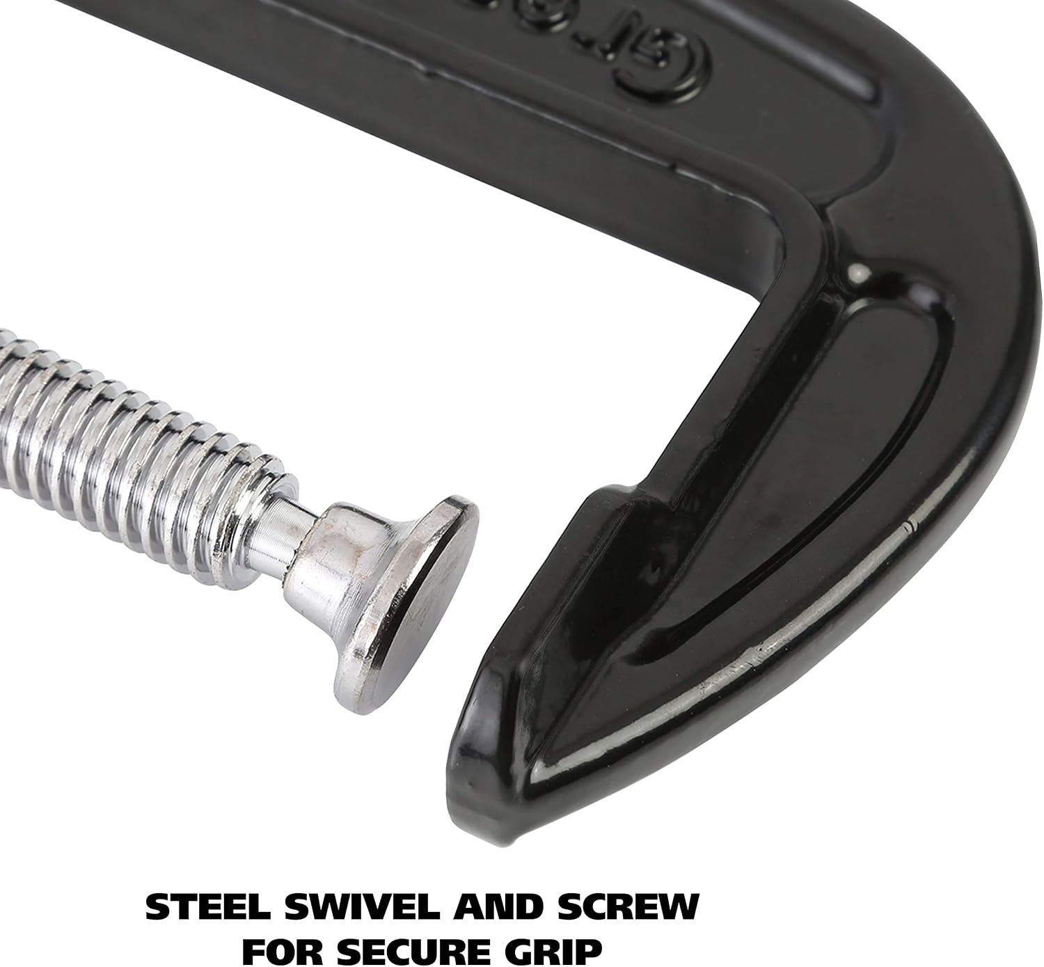 GreatNeck CC4 4-Inch C-Clamp, Automotive and Wood Clamps, Wood Working Tools and Welding Clamps, C-Clamps for Home Improvement and Automotive Repair