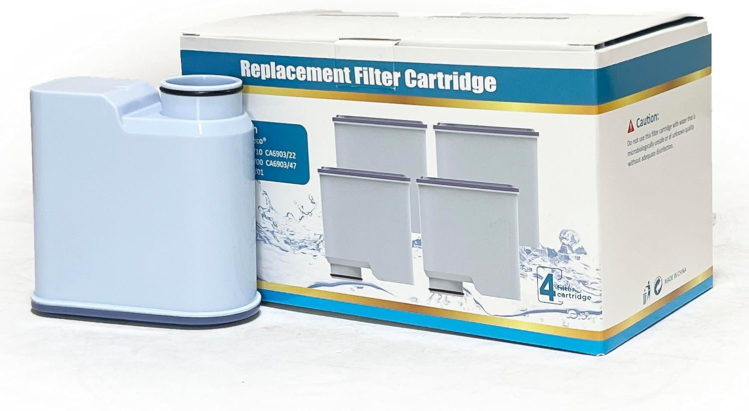 Nispira CA6903 Coffee Maker Calc and Water Filter Compatible with Philips Saeco Xelsis Espresso Machine AquaClean CA6903/10 | Reduce Limescale Limestone | 12 Packs