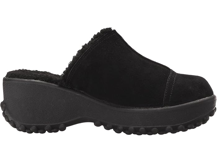fran nubuck black clogs