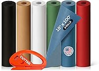 Vista 42 de Rollo de papel kraft amarillo de 36" x 1200" (100 pies) con cortador - Papel de regalo hecho en EE. UU. para embalaje, mudanza, envío