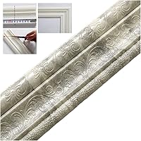 Vista 10 de 2022 Nuevo Borde de Paredes 3D Autoadhesivo Protección Ambiental Tira de Borde de Paredes 3D, Marco de Bordes de Pared Flexibles Despegar y Pegar