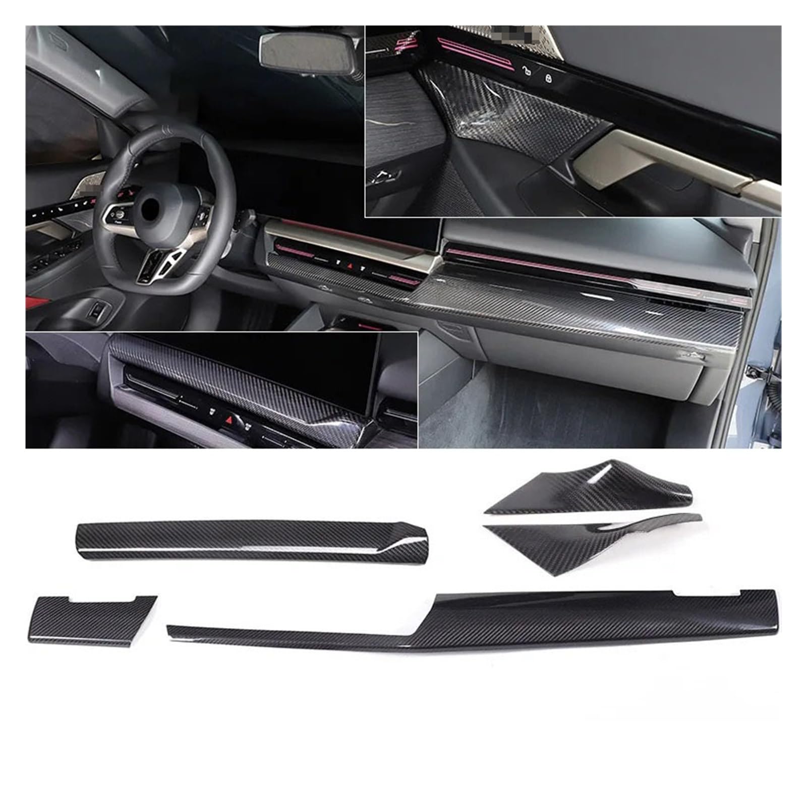 WEZGHYUXP Real carbon fiber Compatible With BMW 5 Series G60 2024+