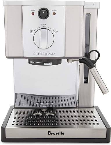 Breville ESP8XL Cafetera de espresso de acero inoxidable Cafe Roma