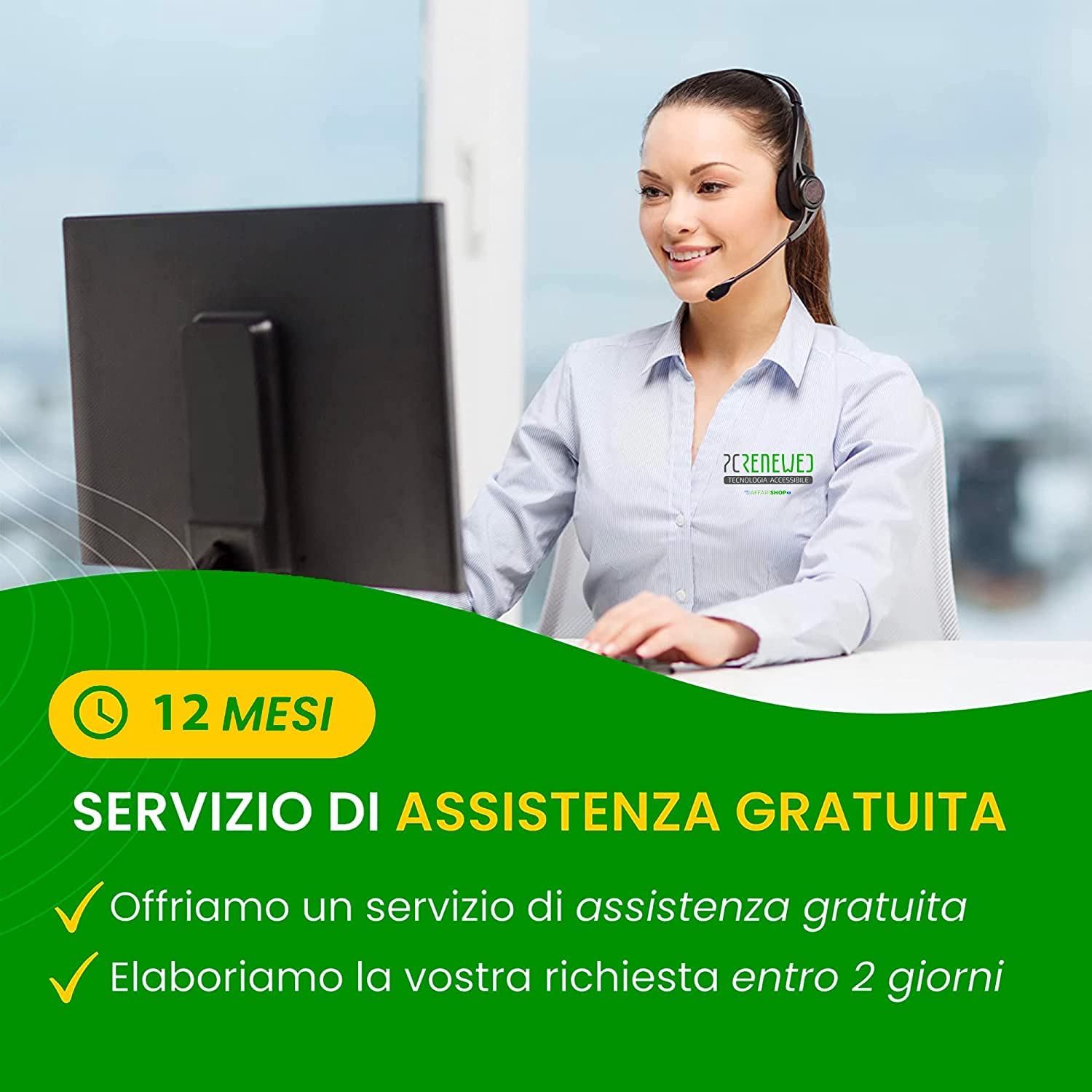 PcRenewed Postazione Completa con PC Fisso Ricondizionato i7, 16GB RAM, SSD 256GB, Monitor 22” NEW, Windows 10, Wi-Fi, Office 2021 – PC Desktop i7 per Casa e Ufficio (Ricondizionato)