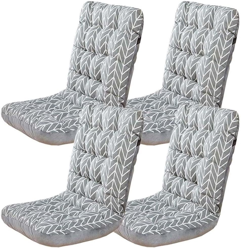 Chair Pads Cushion High Back Chair Cushions Set of 1 2 4 6, Dining -Kitchen -Office Chair Seat Cushion with Ties Thickened One-Piece Outdoor Indoor Furniture Chair Seat Cushion ( Color : T , Size : 3