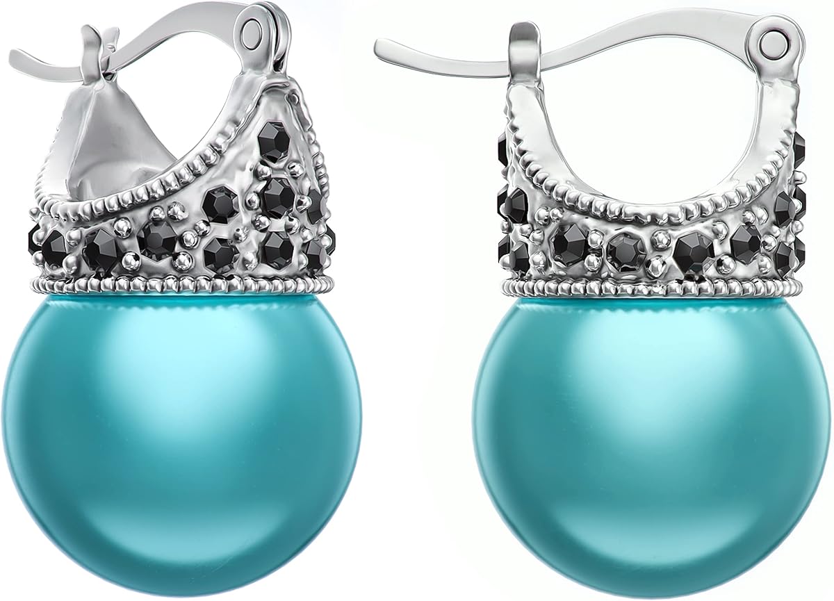 Glass Pearl Earring (Turquoise)