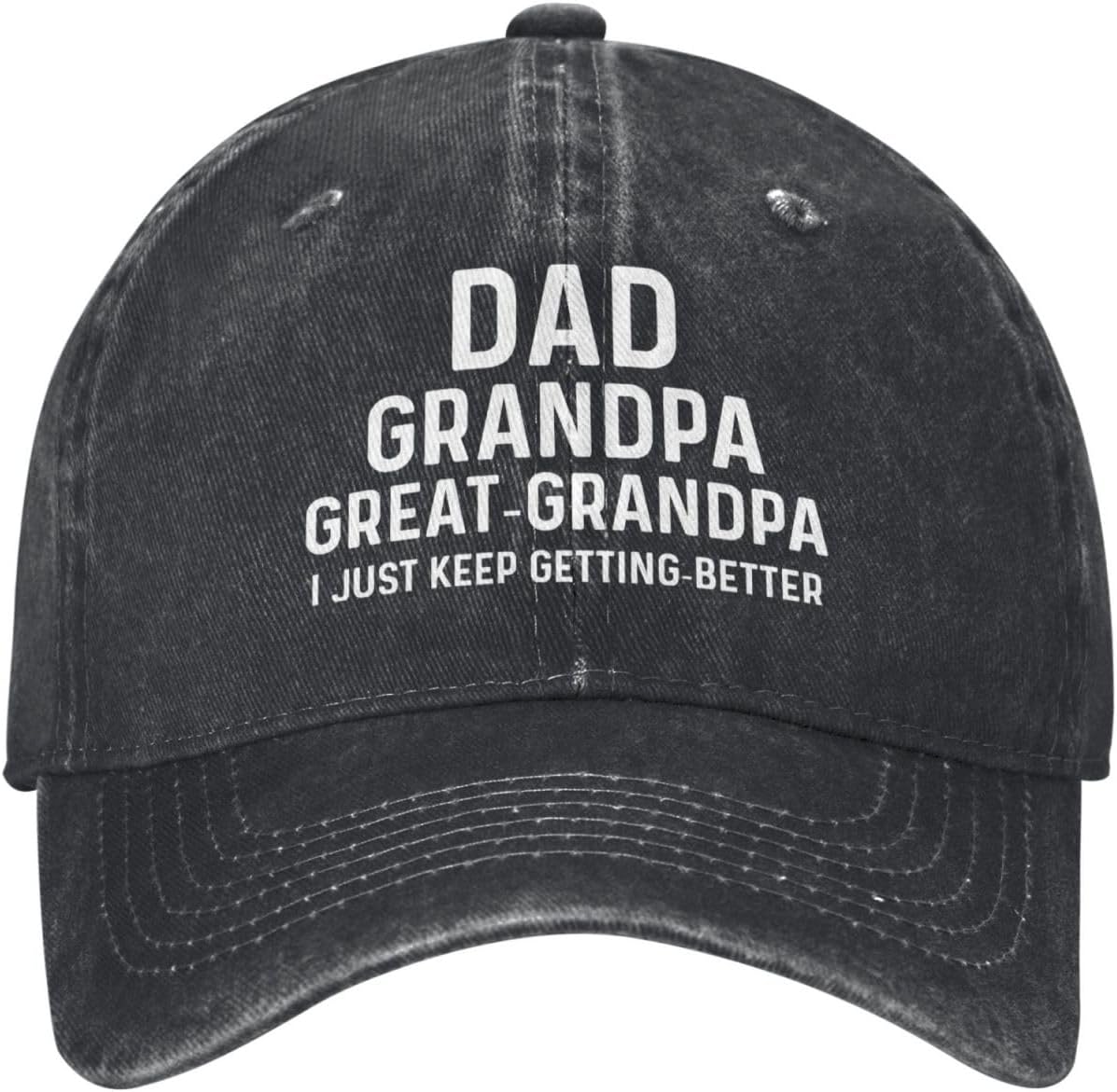 Great Grandpa Gifts-Great Grandpa Hat Blue Ball Cap,Navy Blue Hats for Men,Grandpa - Image 2