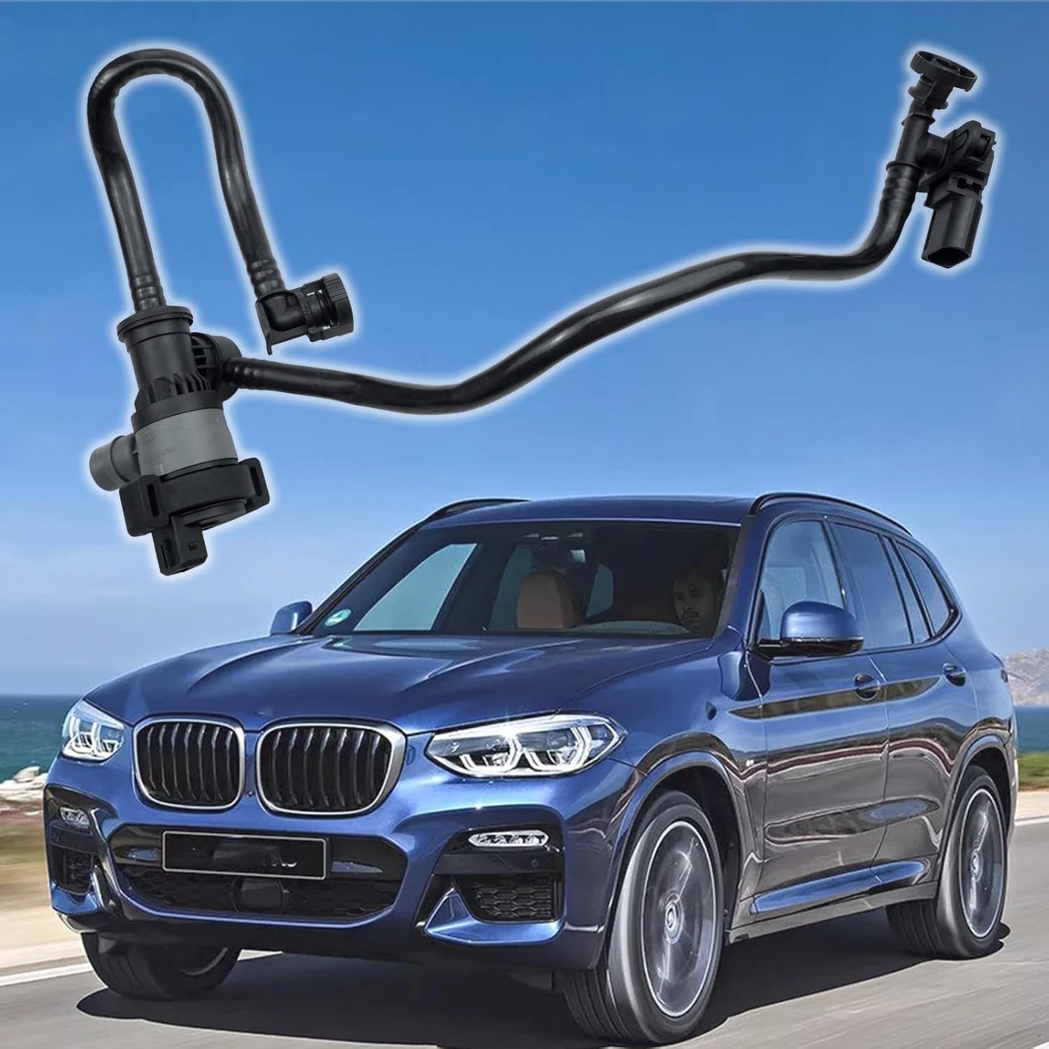 13907636145 Engines Fuel Tank Breather Line Vent Valve Replacement for 13902366606 13904597492 13907621107 Fit for BMW 420i 528i 520i X3 X4 X5 Solenoid Line Valve