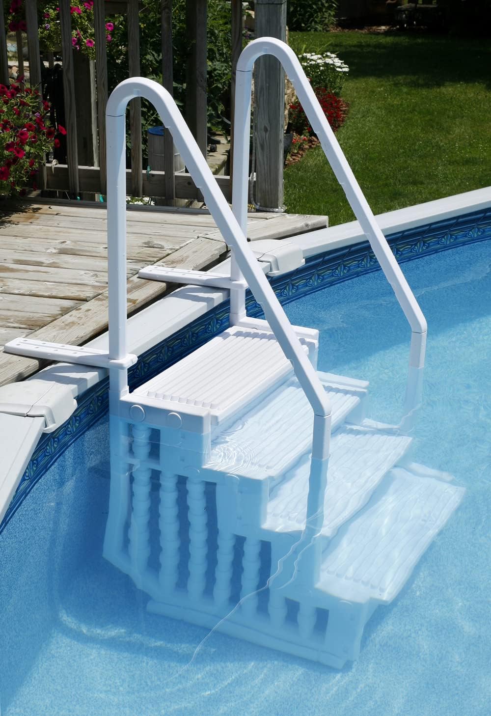 Blue Wave Easy Pool Step Above Ground Swimming Pool Step to Deck
