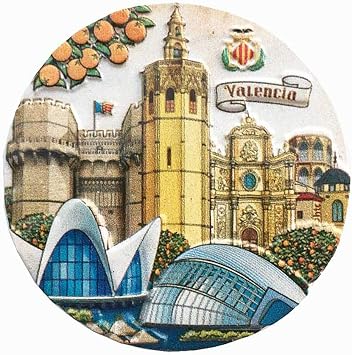 Valencia Spain Fridge Magnet Travel Souvenir Gift,Home & Kitchen Decoration Magnetic Sticker Valencia Spain Refrigerator Magnet Collection