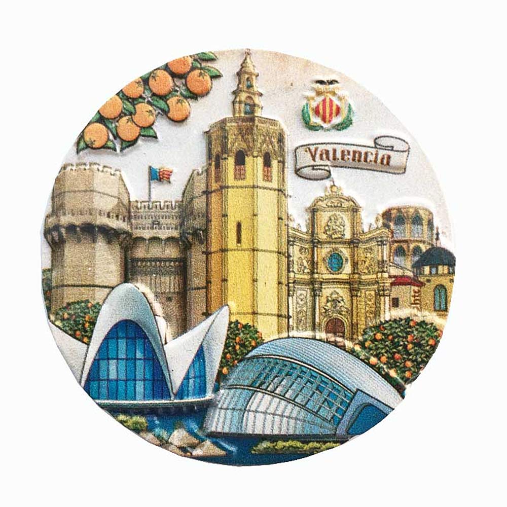 Muyu Magnet Valencia Spain Fridge Magnet Travel Souvenir Gift,Home & Kitchen Decoration Magnetic Sticker Refrigerator Magnet Collection