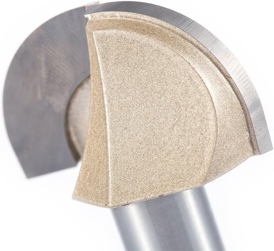 HUHAO Router Bit 1/4 Shank Surface Tungsten Steel Tipped 3/8 Cutting Diameter Round Nose Tools For Woodworking 5PCS