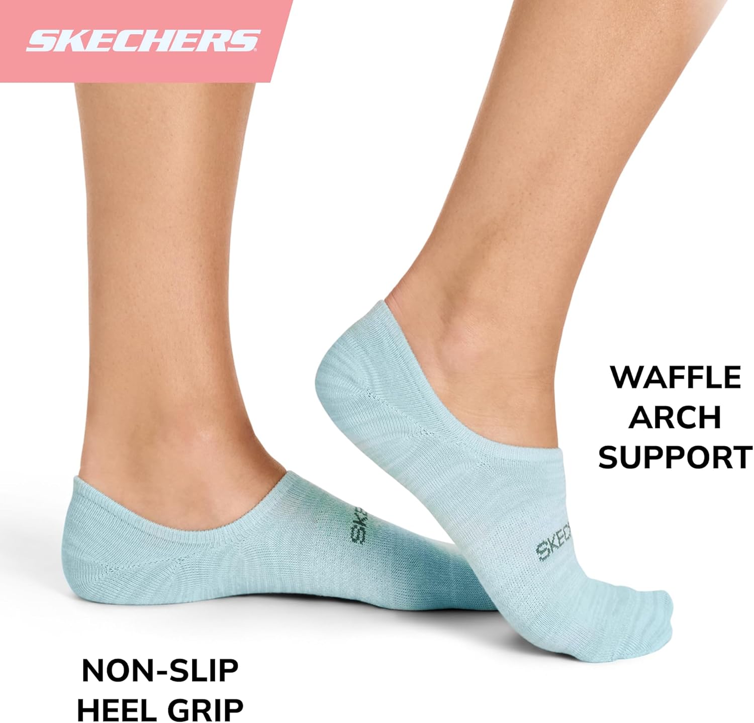 Skechers womens Slip-ins 6-pack Performance No Show Liners, Lightweight & Breathable Mesh - Image 4