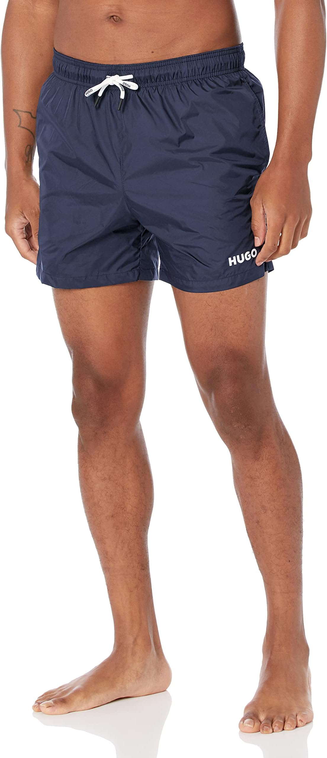 mens Small Logo Quick Dry Swim Trunks Swim Trunks