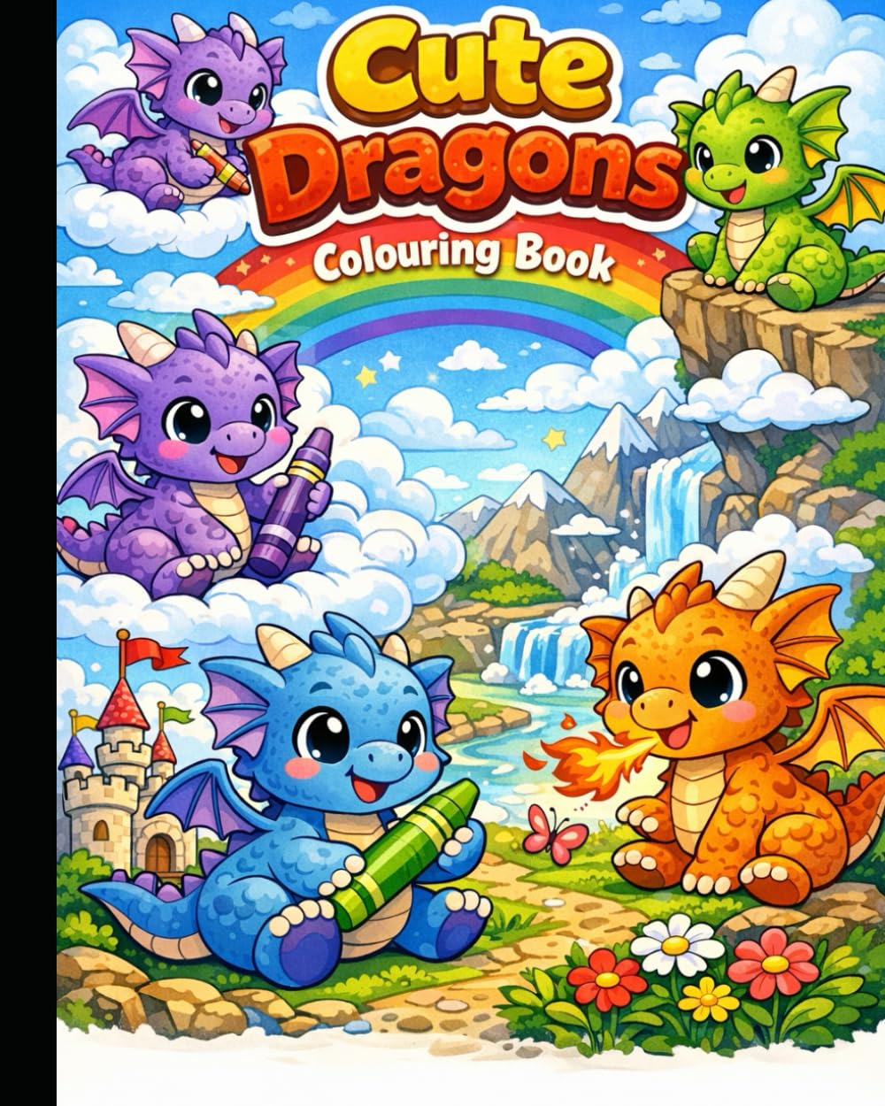 Cute DRAGONS Coloring Book for Kids (Kids Coloring Book)