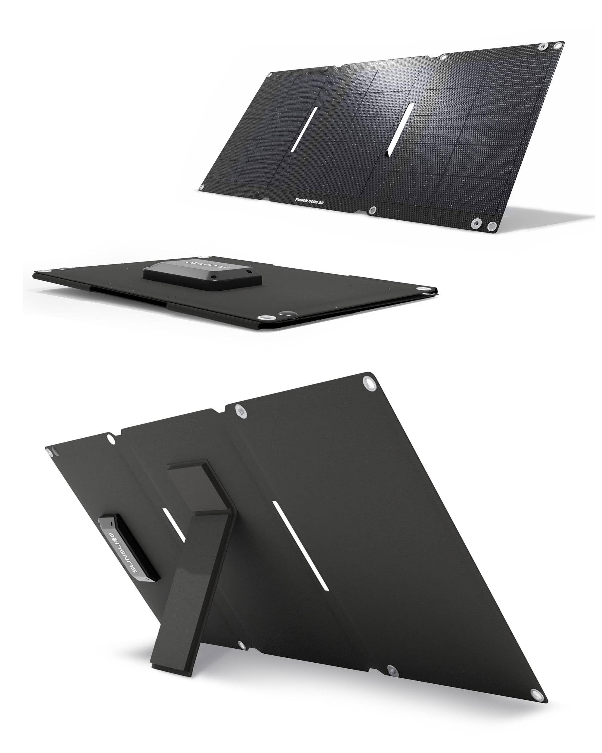 Solar Ladegerät Outdoor 22W – Hochleistungs faltbares Solarpanel mit USB-A, USB-C & DC5521 – Tragbares Solarcharger für Camping, Wandern, Reisen, Trekking & Notfälle