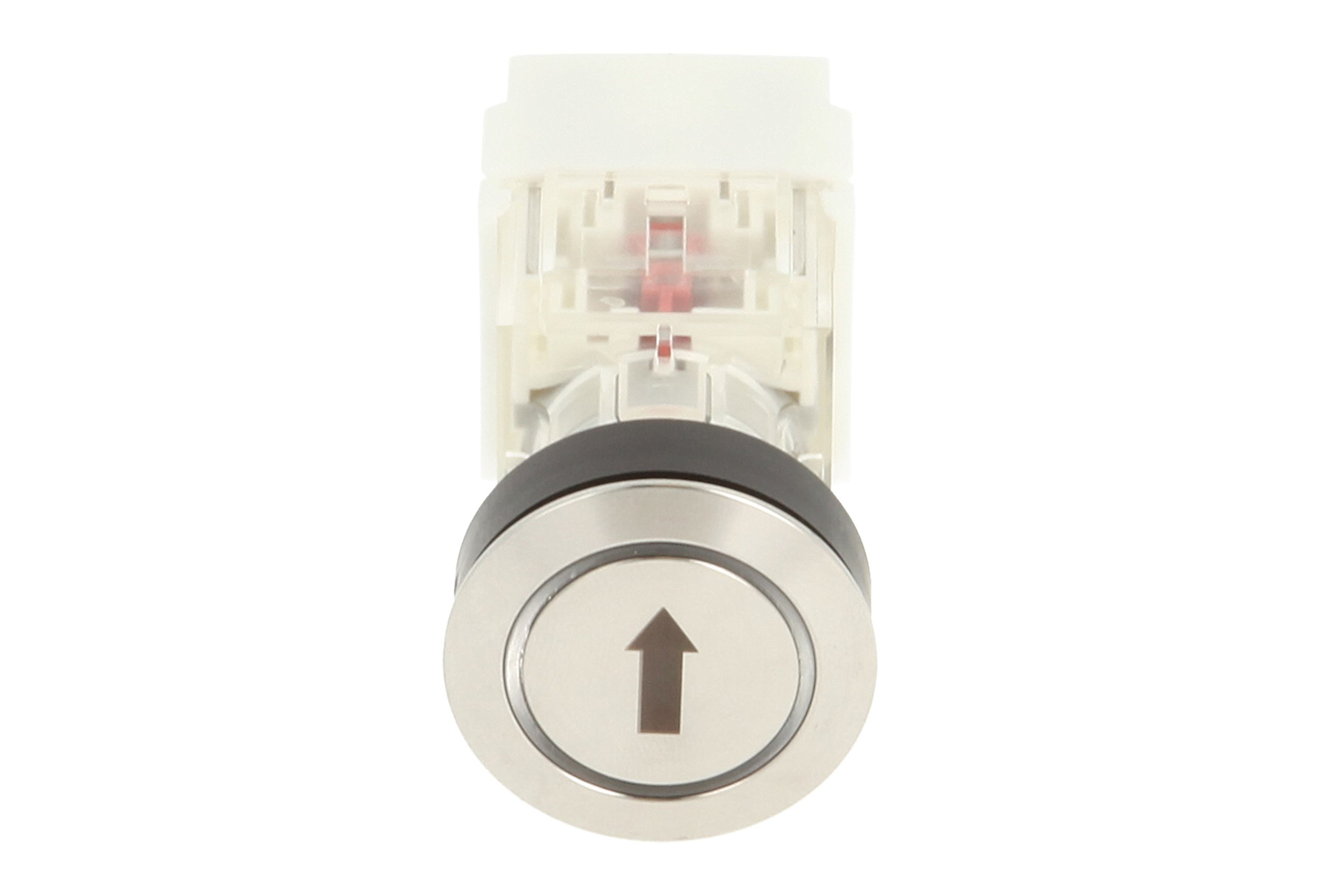 Pulsante Illuminato In Acciaio Inox SCHLEGEL - Simbolo Freccia, 24 V, IP65, 2 Pezzi