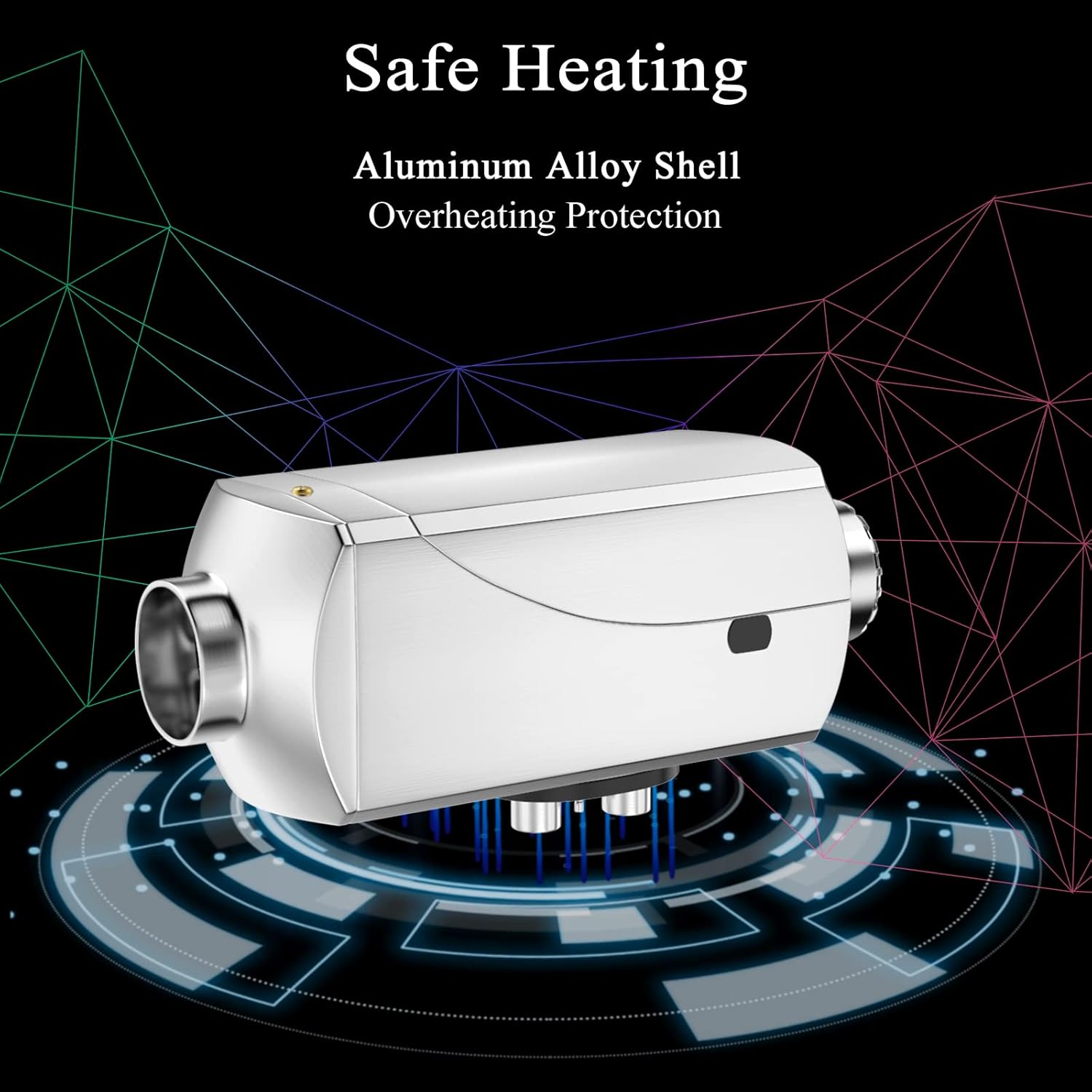 Safe Heating with Aluminum Alloy Shell and Overheating Protection