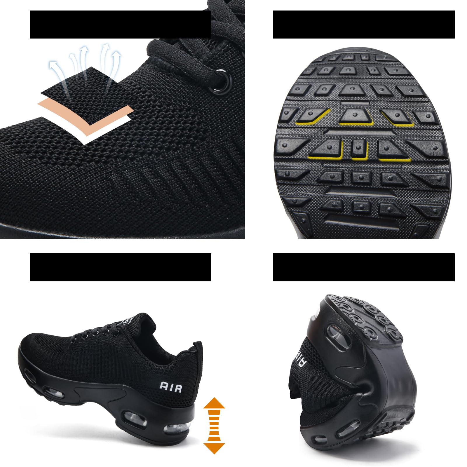 Zapatillas deportivas para mujer, con soporte de arco, de malla, cómodas para correr