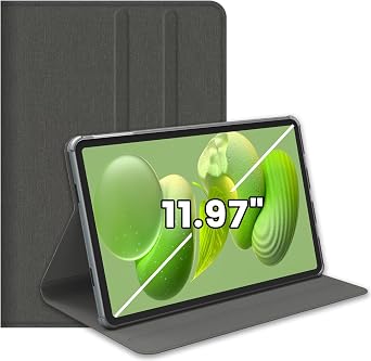 Azeyou Case for 11.97 Tablet Slim Fit Standing, Durable Grey Soft Shell Case only for Azeyou Tablets 12 Inch - Smudge-Resistant, Minimalist Design, Slim & Lightweight, Ultimate Protection, Gray