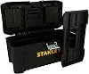 stanley stst1-75518 essential 16 toolbox with metal latches black/yellow inch