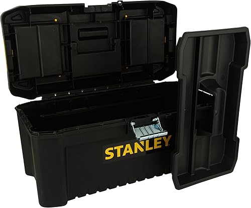 Miniatura 17 de STANLEY Caja de herramientas esenciales (16 pulgadas), solución de almacenamiento duradera con bandeja extraíble y organizadores, para
