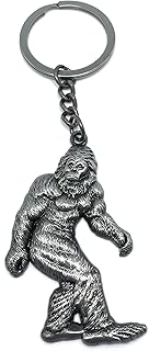 Bigfoot Keychain Pewter Sasquatch Yeti Bigfoot Gift Metal Key Chain Keychain Ring
