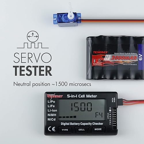 Miniatura 7 de Tenergy – Medidor de batería 5 en 1, medidor inteligente de celdas, controlador digital de baterías, equilibrador de baterías, para paquetes de