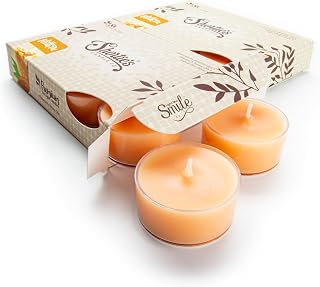 Butter Pecan Pie Premium Tealight Candles Multi Pack - Highly Scented with Natural Oils - 12 Beige Tea Lights - Beautiful Candlelight - Made in the USA - Bakery & Food Collection