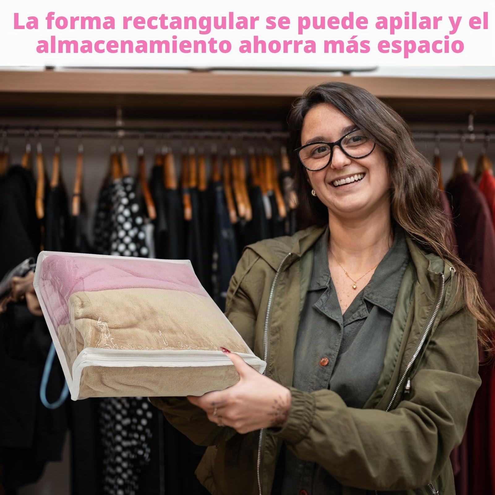 Sibosen20 bolsas de almacenamiento de ropa de vinilo transparente con cremallera, para sábanas, ropa de cama y suéteres, a prueba de polillas